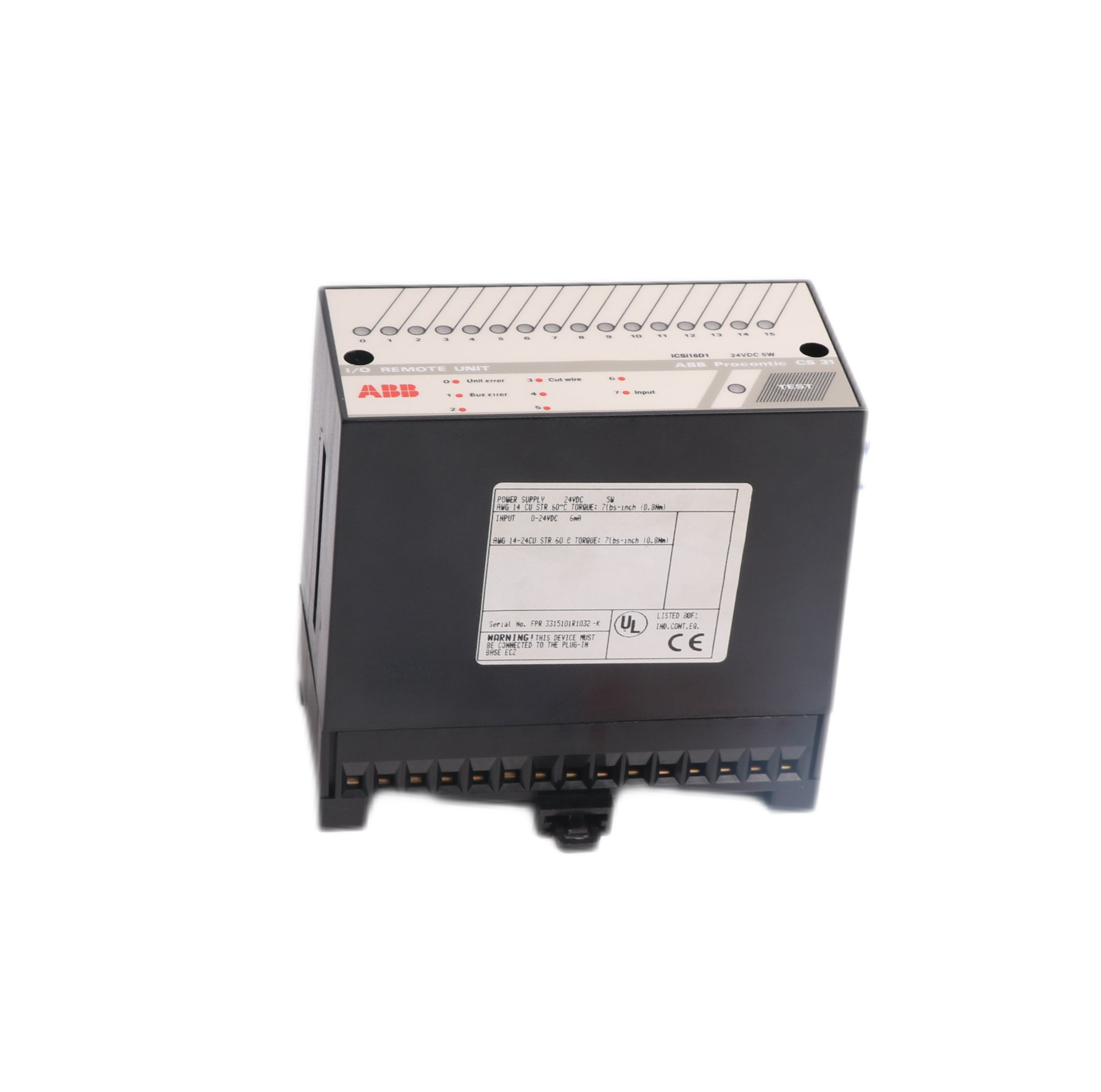ASEA BROWN BOVERI - ICSI16D1 - PLC Expansion Modules