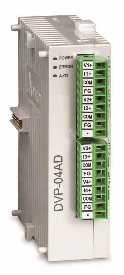 DELTA ELECTRONICS - DVP04AD-S2 - PLC Expansion Modules