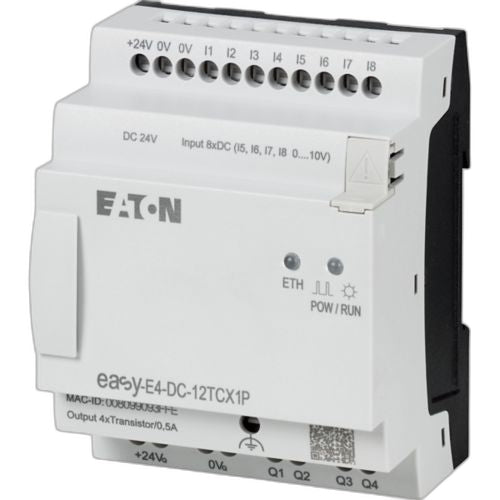 EATON CORPORATION - EASY-E4-DC-12TCX1P - PLCs (Programmable Logic Controllers)