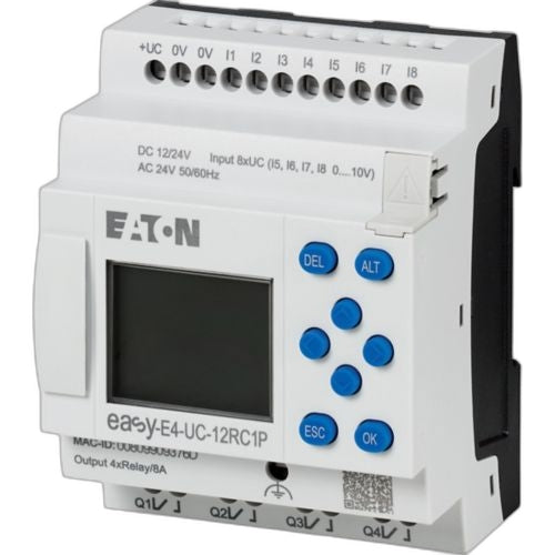 EATON CORPORATION - EASY-E4-UC-12RC1P - PLCs (Programmable Logic Controllers)