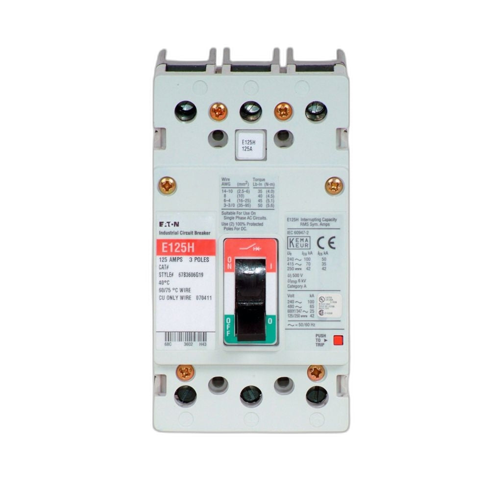 EATON CORPORATION - EGH3050FFG - MCCB (Molded Case Circuit Breakers)