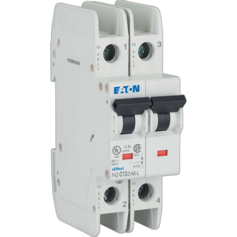 EATON CORPORATION - FAZ-C13-2-NA - Din Rail Mount Circuit Breakers