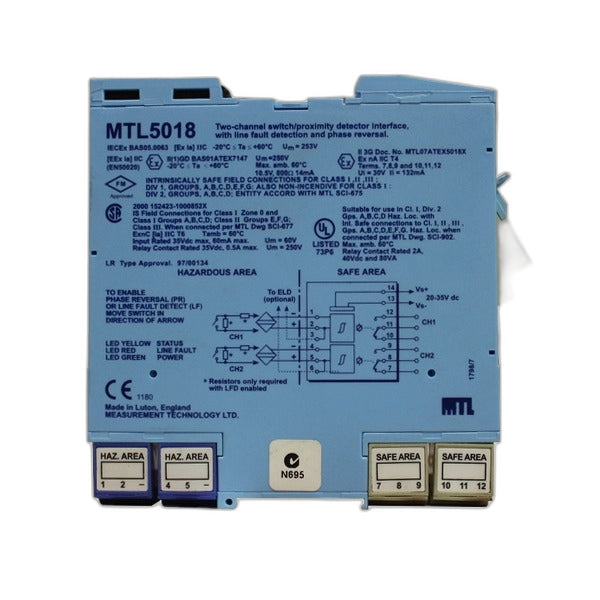 EATON CORPORATION - MTL5018 - Intrinsic Safety Barriers