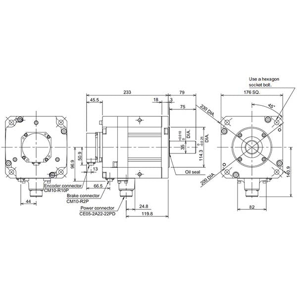 MITSUBISHI - HF303BS-A48 - Motors
