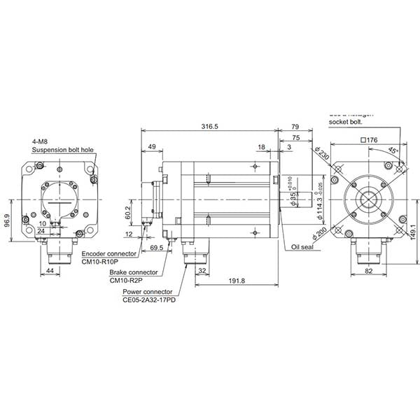 MITSUBISHI - HF703BS-A51 - Motors