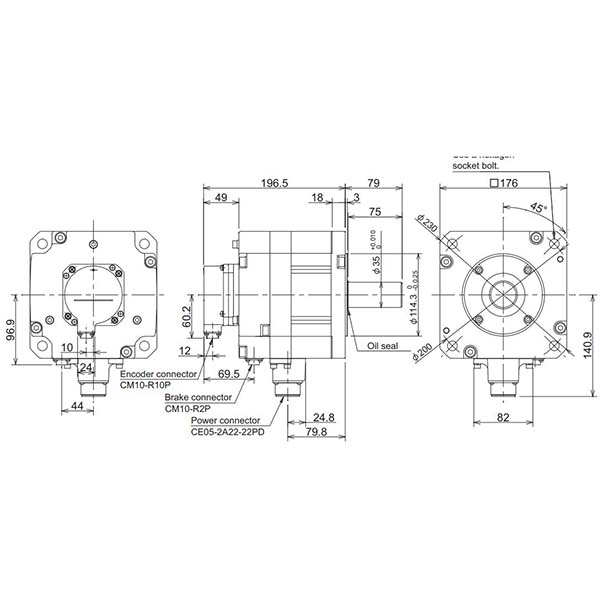 MITSUBISHI - HF204BS-A51 - Motors