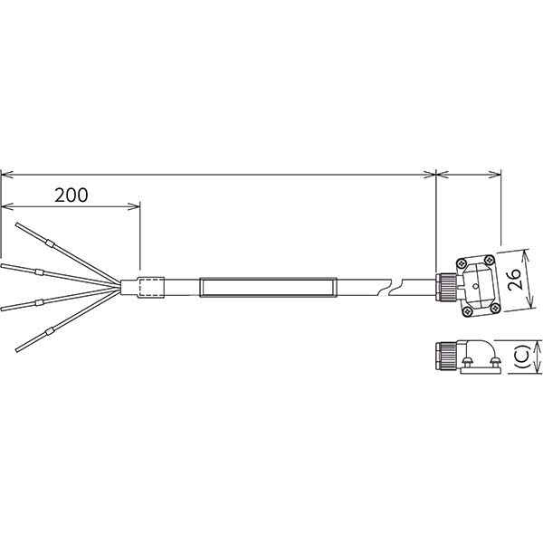 MITSUBISHI - SC-PWS1CBL8M-A1-L - Electrical Cable & Wires