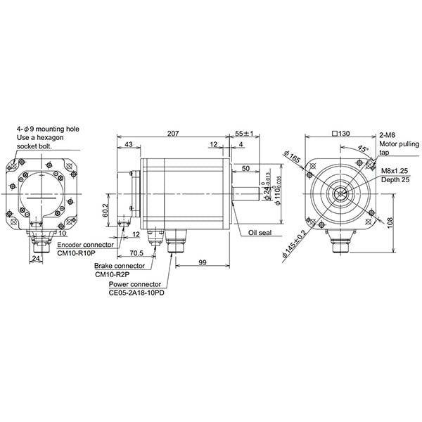 MITSUBISHI - HP154BS-A51 - Motors