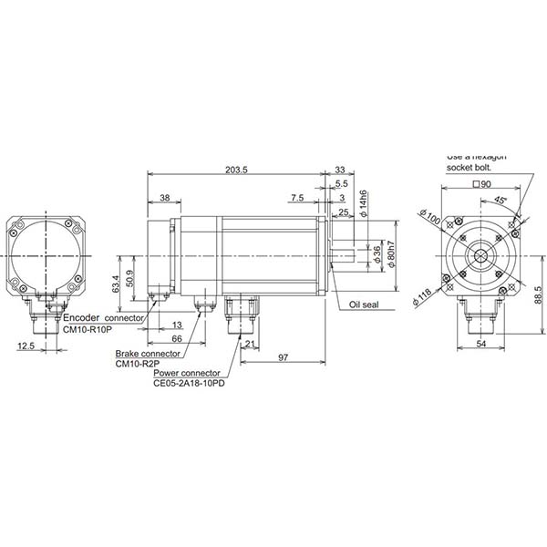 MITSUBISHI - HF-H105BS-A48 - Motors