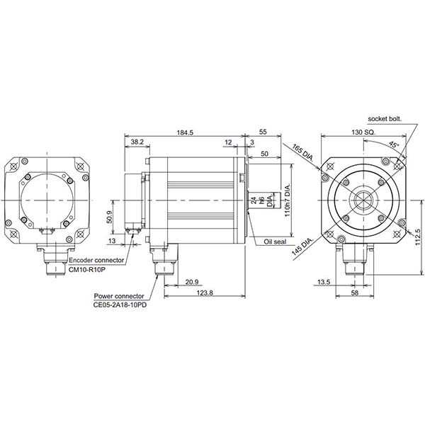 MITSUBISHI - HF224S-A48 - Motors