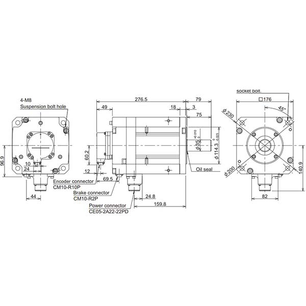 MITSUBISHI - HF-H453BS-A51 - Motors