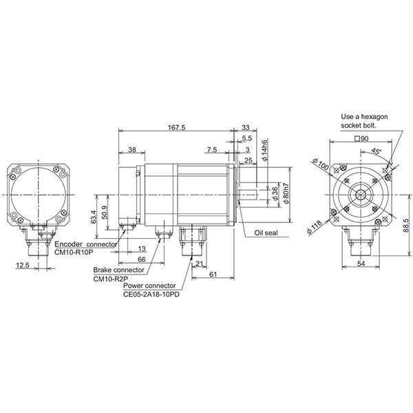 MITSUBISHI - HF-H75BK-A48 - Motors