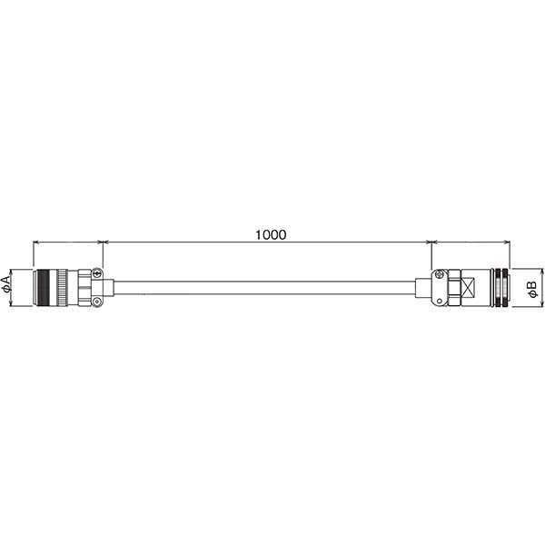 MITSUBISHI - SC-SAJ3PW2KC1M-S2 - Servo Cables & Accessories