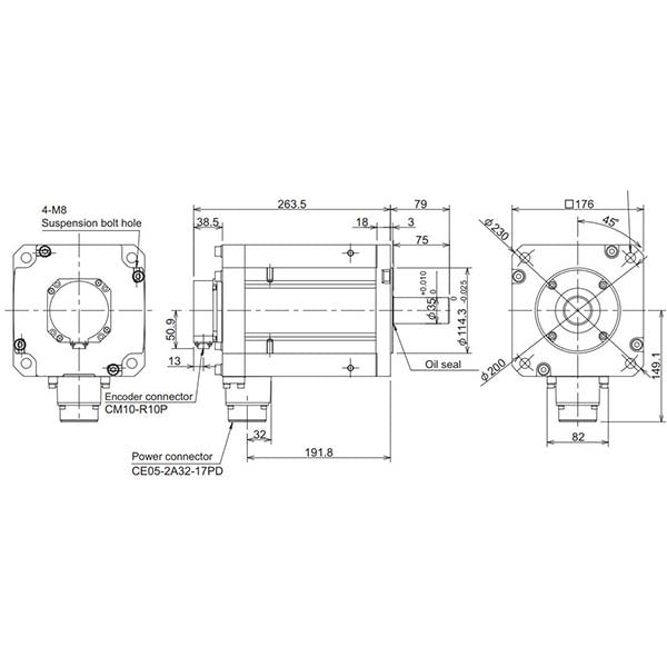 MITSUBISHI - HF703S-A48 - Motors