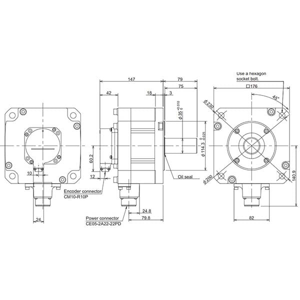 MITSUBISHI - HF-H204S-A51 - Motors