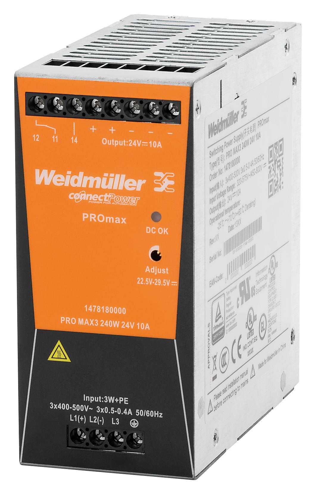 WEIDMULLER - 1478180000 - Power Supplies