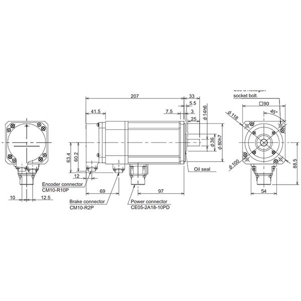MITSUBISHI - HF-H105BS-A51 - Motors