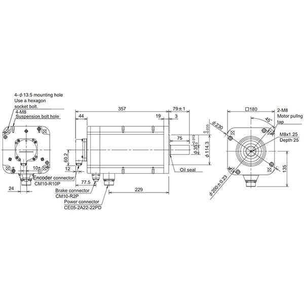 MITSUBISHI - HP-H704BS-A51 - Motors