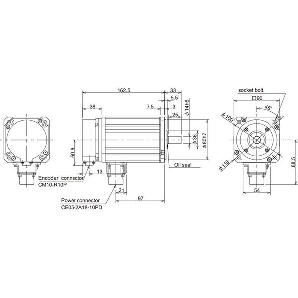 MITSUBISHI - HF-H105S-A48 - Motors