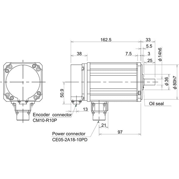 MITSUBISHI - HF105S-A48 - Motors