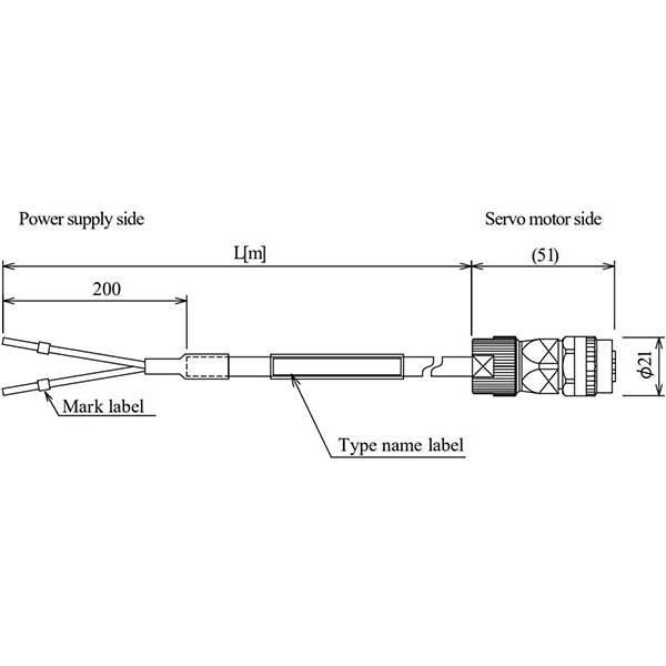MITSUBISHI - SC-BKC1CBL5M-A4-L - Electrical Cable & Wires