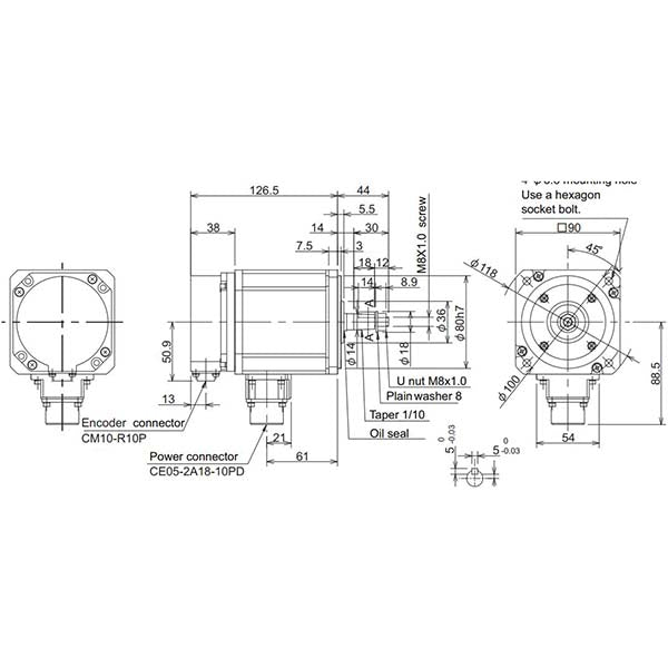 MITSUBISHI - HF75T-A48 - Motors
