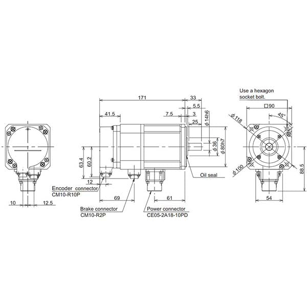 MITSUBISHI - HF75BS-A51 - Motors