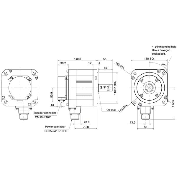 MITSUBISHI - HF123S-A48 - Motors