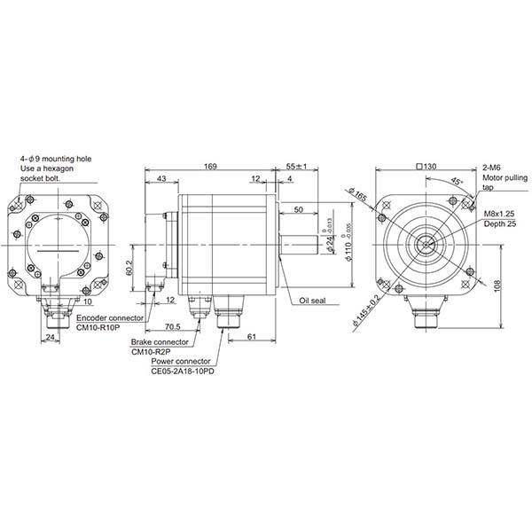 MITSUBISHI - HP-H54BS-A51 - Motors