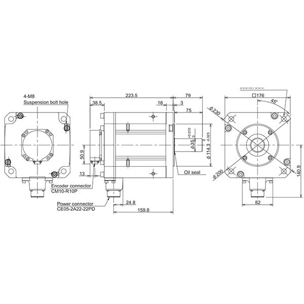MITSUBISHI - HF-H453S-A48 - Motors