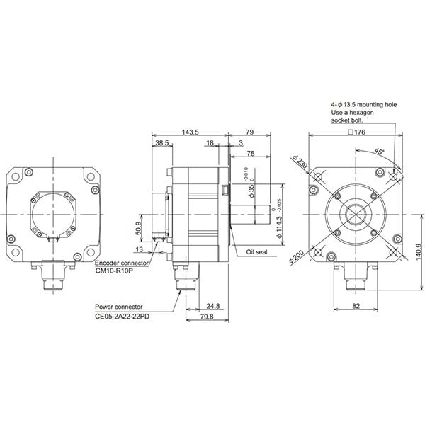 MITSUBISHI - HF204S-A48 - Motors