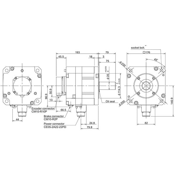 MITSUBISHI - HF204BS-A48 - Motors