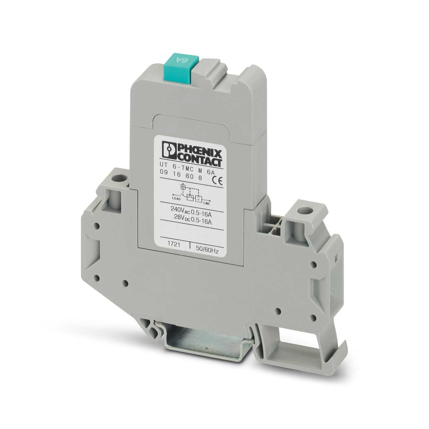 PHOENIX CONTACT - 0916608 - Din Rail Mount Circuit Breakers