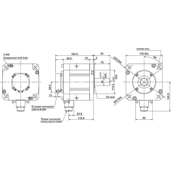MITSUBISHI - HF-H354S-A48 - Motors