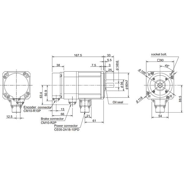 MITSUBISHI - HF75BS-A48 - Motors