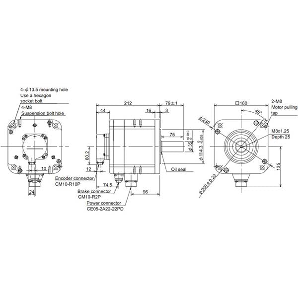 MITSUBISHI - HP-H204BS-A51 - Motors