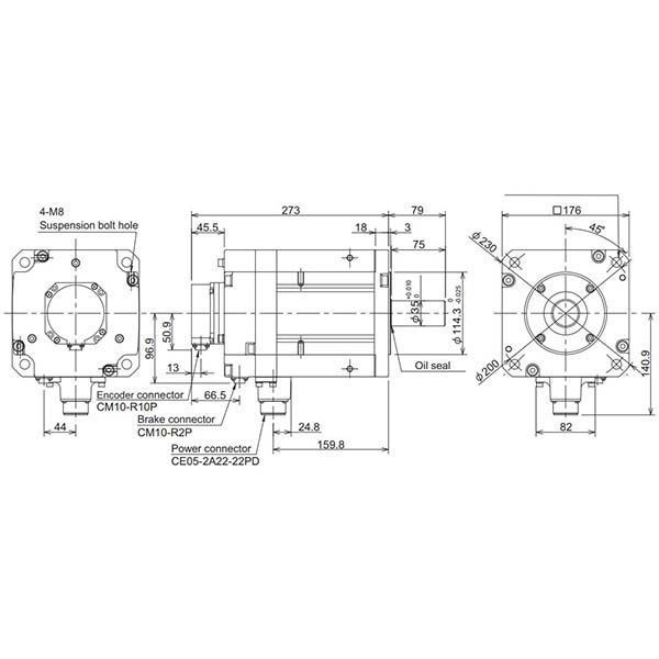 MITSUBISHI - HF453BS-A48 - Motors