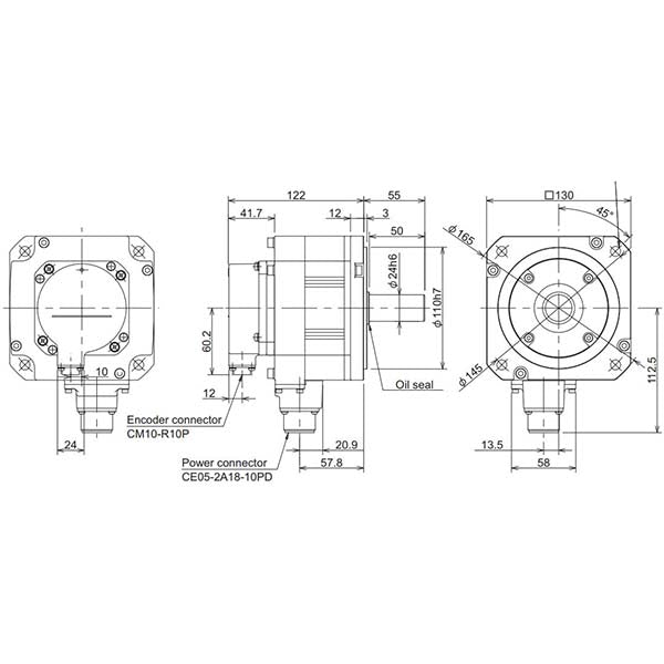 MITSUBISHI - HF54S-A51 - Motors