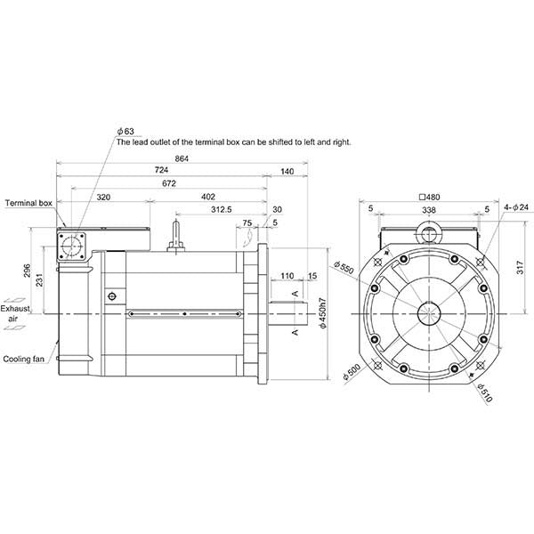 MITSUBISHI - SJ-4-V55-03T - Motors