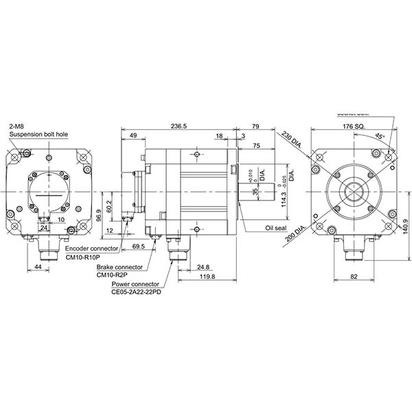 MITSUBISHI - HF-H354BS-A51 - Motors