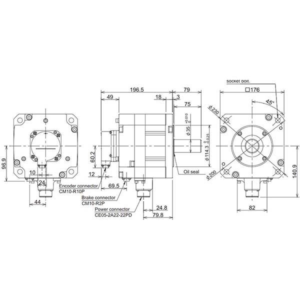 MITSUBISHI - HF-H204BS-A51 - Motors