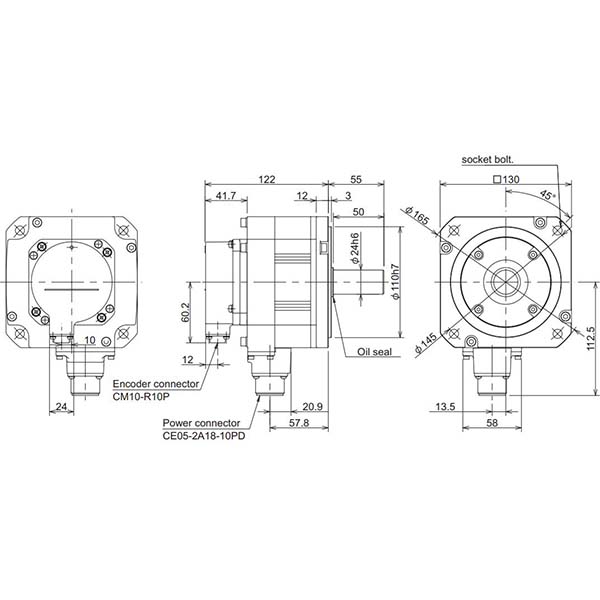 MITSUBISHI - HF-H54S-A51 - Motors