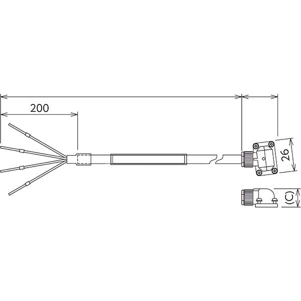MITSUBISHI - SC-PWS1CBL8M-A1-H - Electrical Cable & Wires