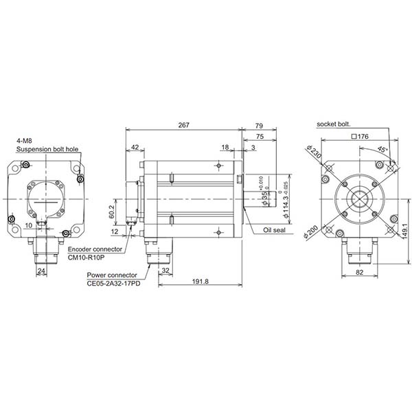 MITSUBISHI - HF703S-A51 - Motors