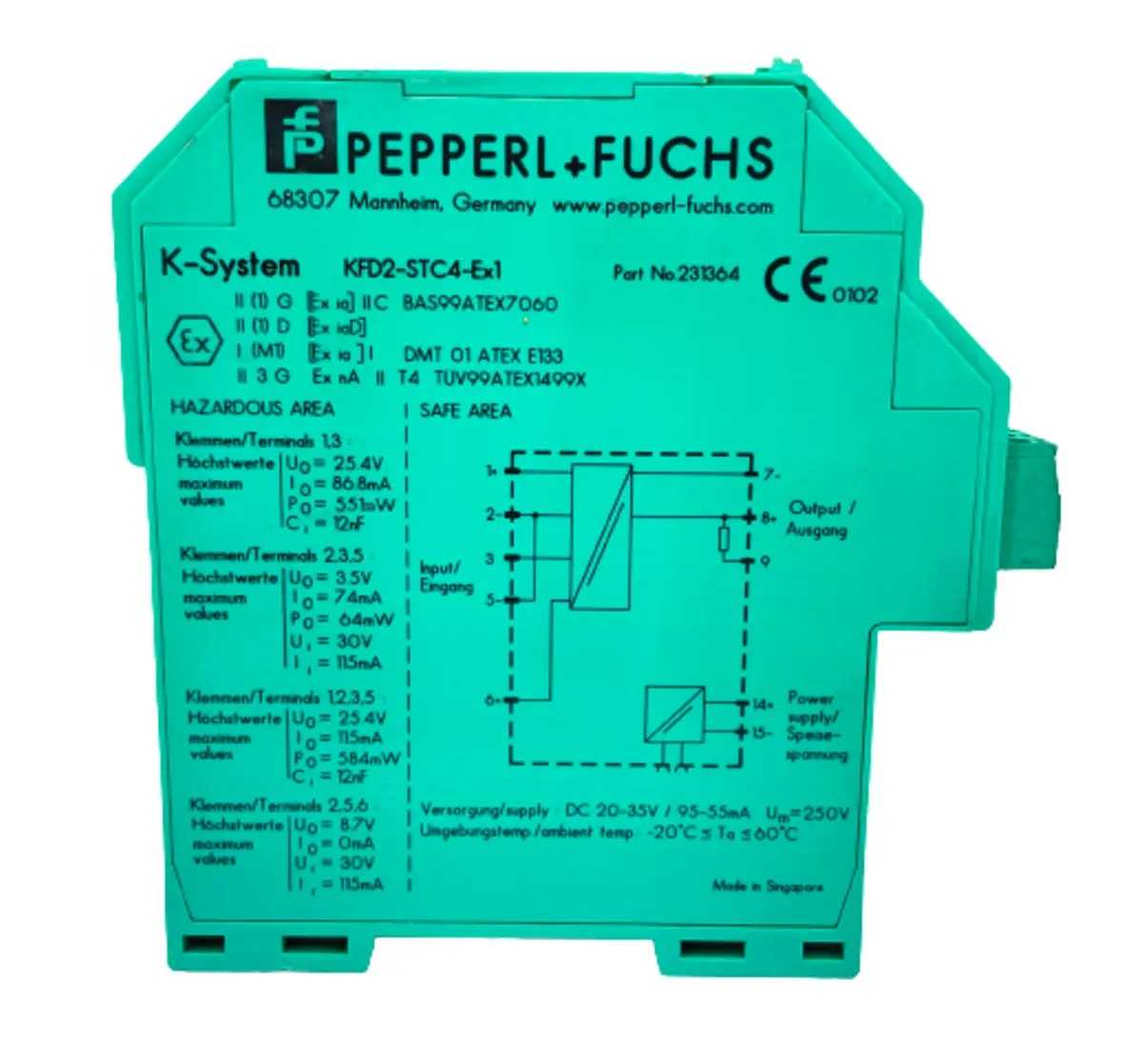 PEPPERL & FUCHS - 231364 - Signal Conditioners & Transmitters