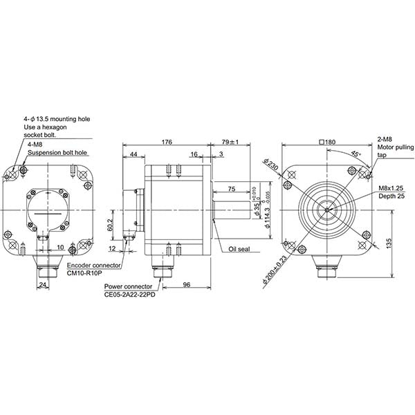 MITSUBISHI - HP204S-A51 - Motors