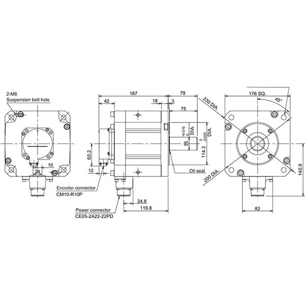 MITSUBISHI - HF354S-A51 - Motors
