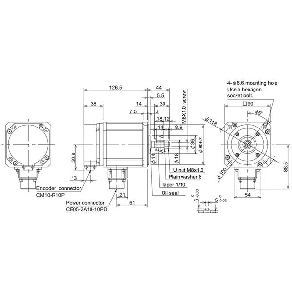 MITSUBISHI - HF-H75T-A48 - Motors