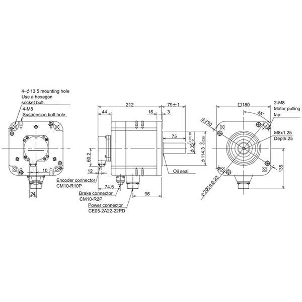 MITSUBISHI - HP204BS-A51 - Motors
