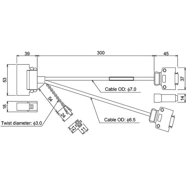 MITSUBISHI - SC-J2SJ4CTC03M - Electrical Cable & Wires